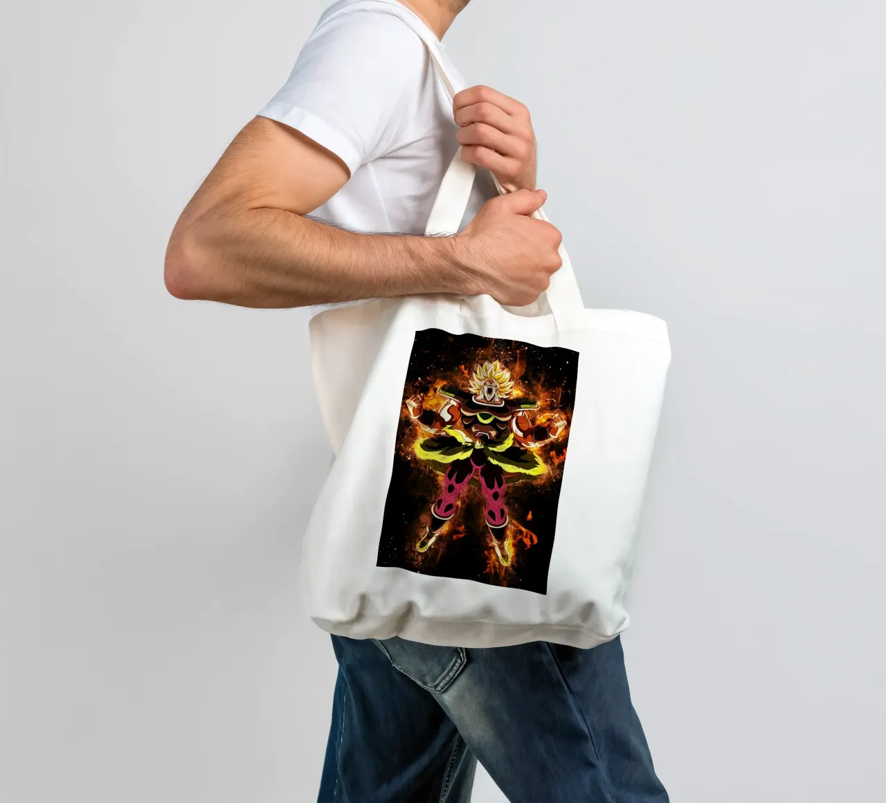 Broly SSJ tote bag by Neonartstudio