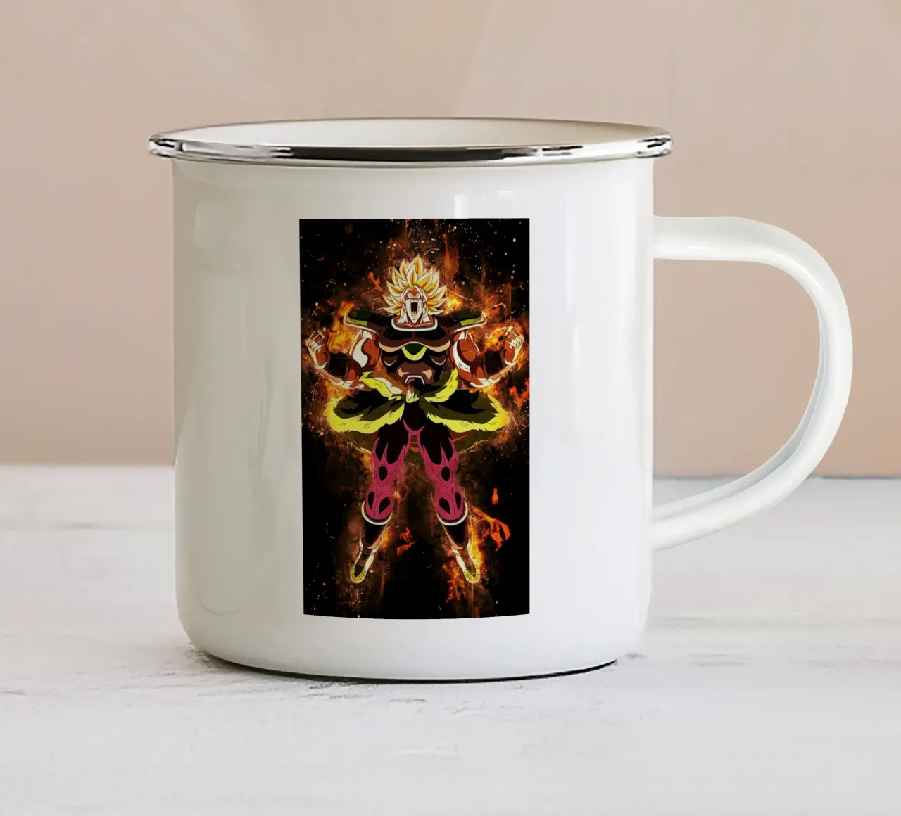 Broly SSJ Emaille Tasse von Neonartstudio