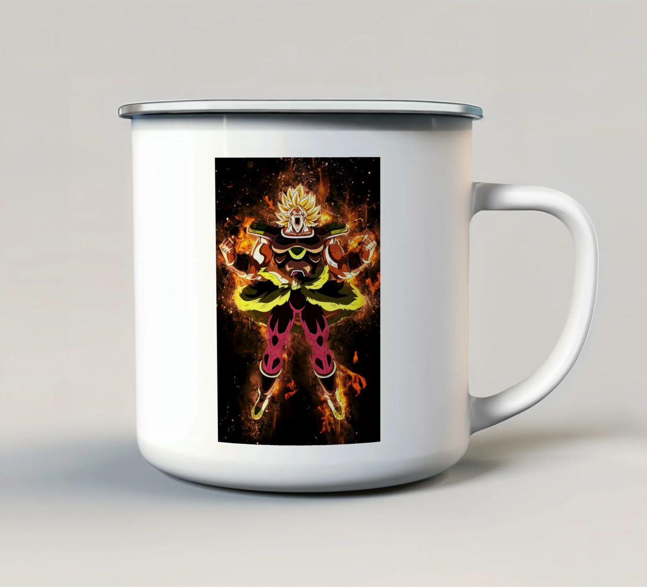 Broly SSJ tazza in smalto da Neonartstudio
