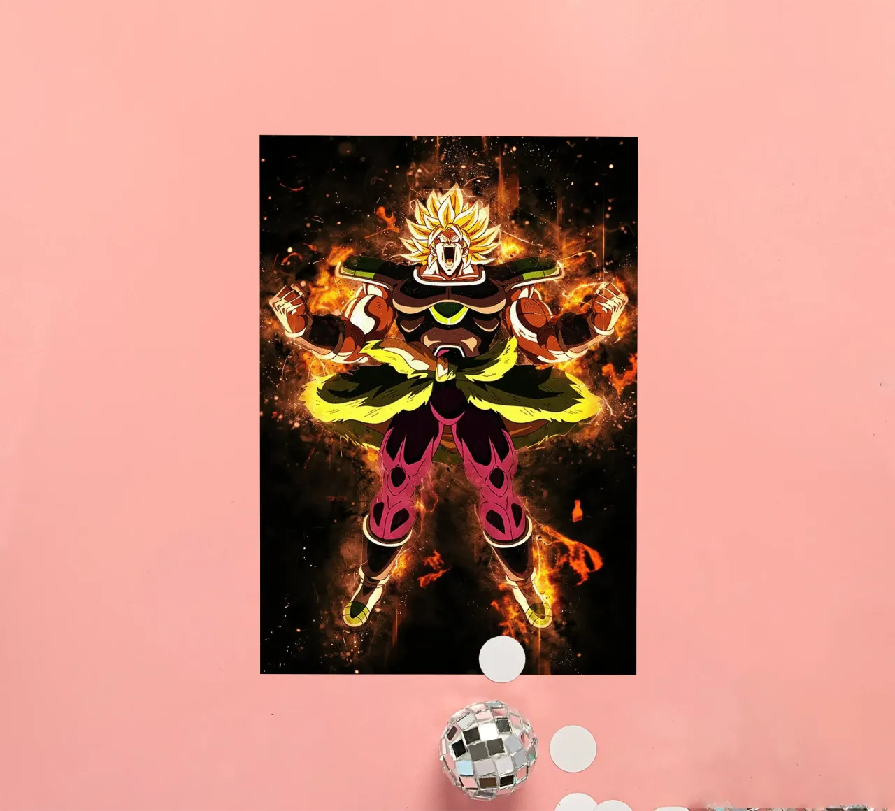 Broly SSJ adesivo da Neonartstudio