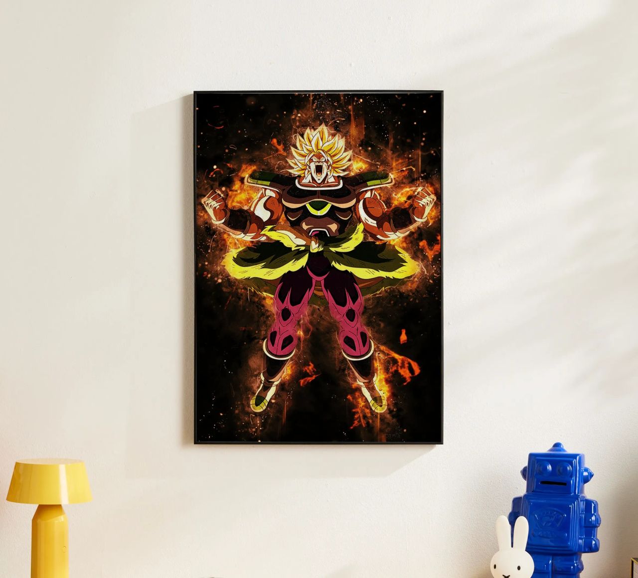Broly SSJ alluminio dibond da Neonartstudio