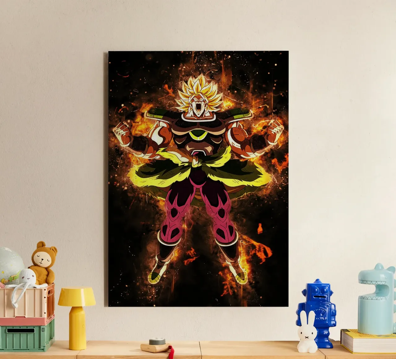 Broly SSJ pannello forex da Neonartstudio