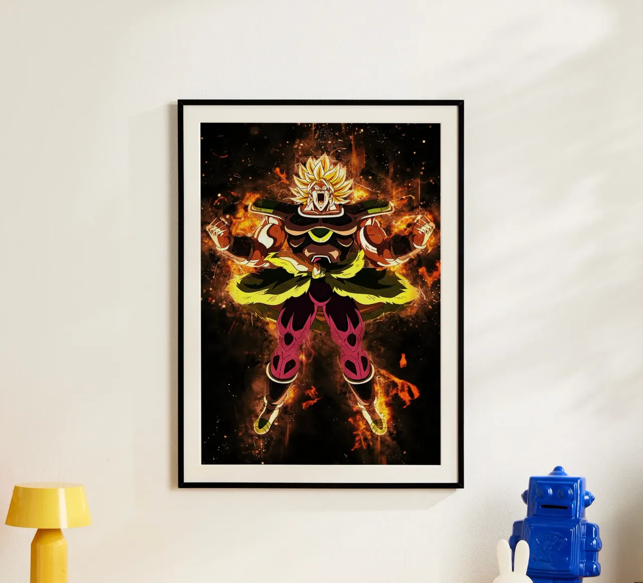 Broly SSJ poster da Neonartstudio