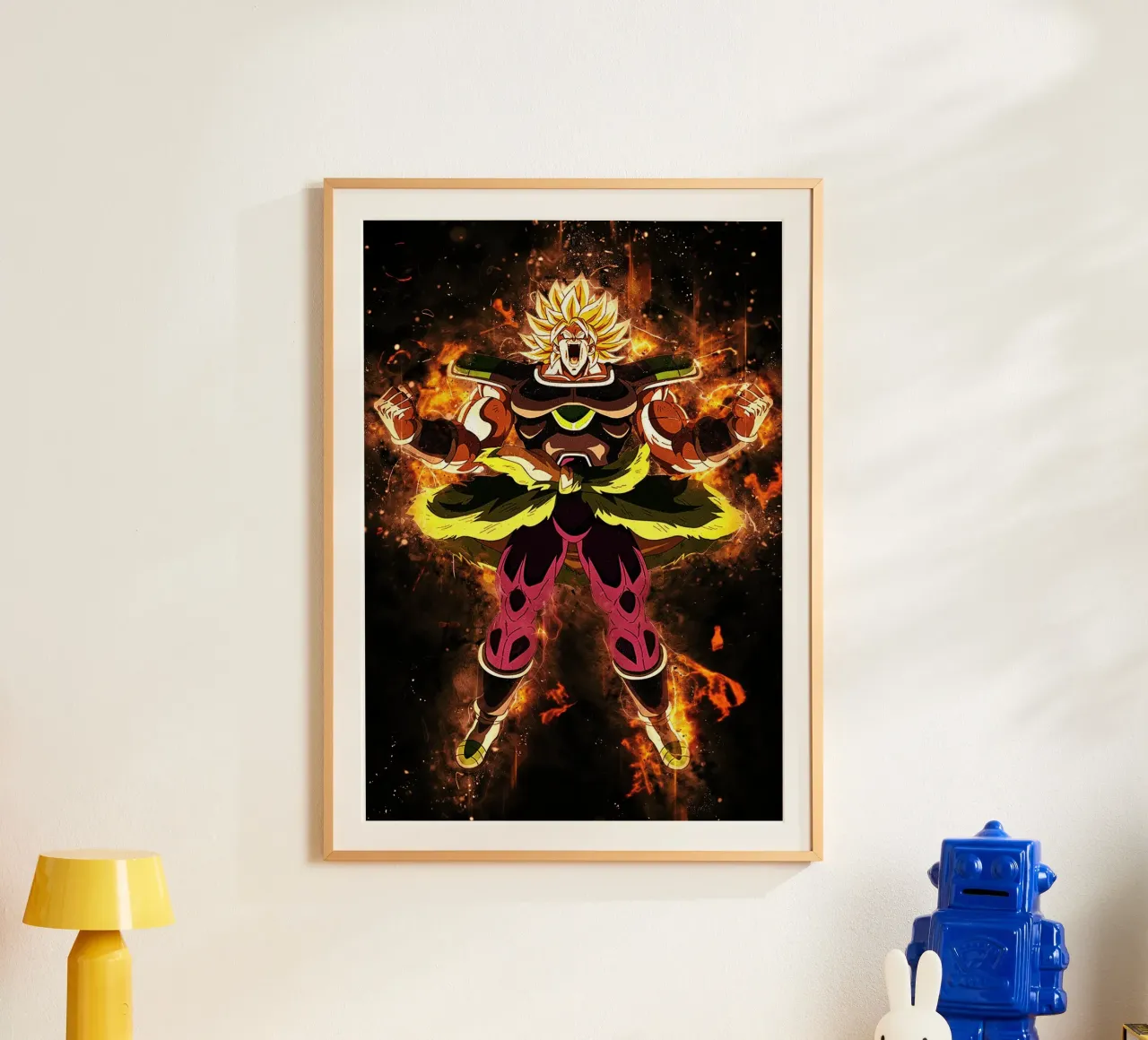 Broly SSJ poster da Neonartstudio