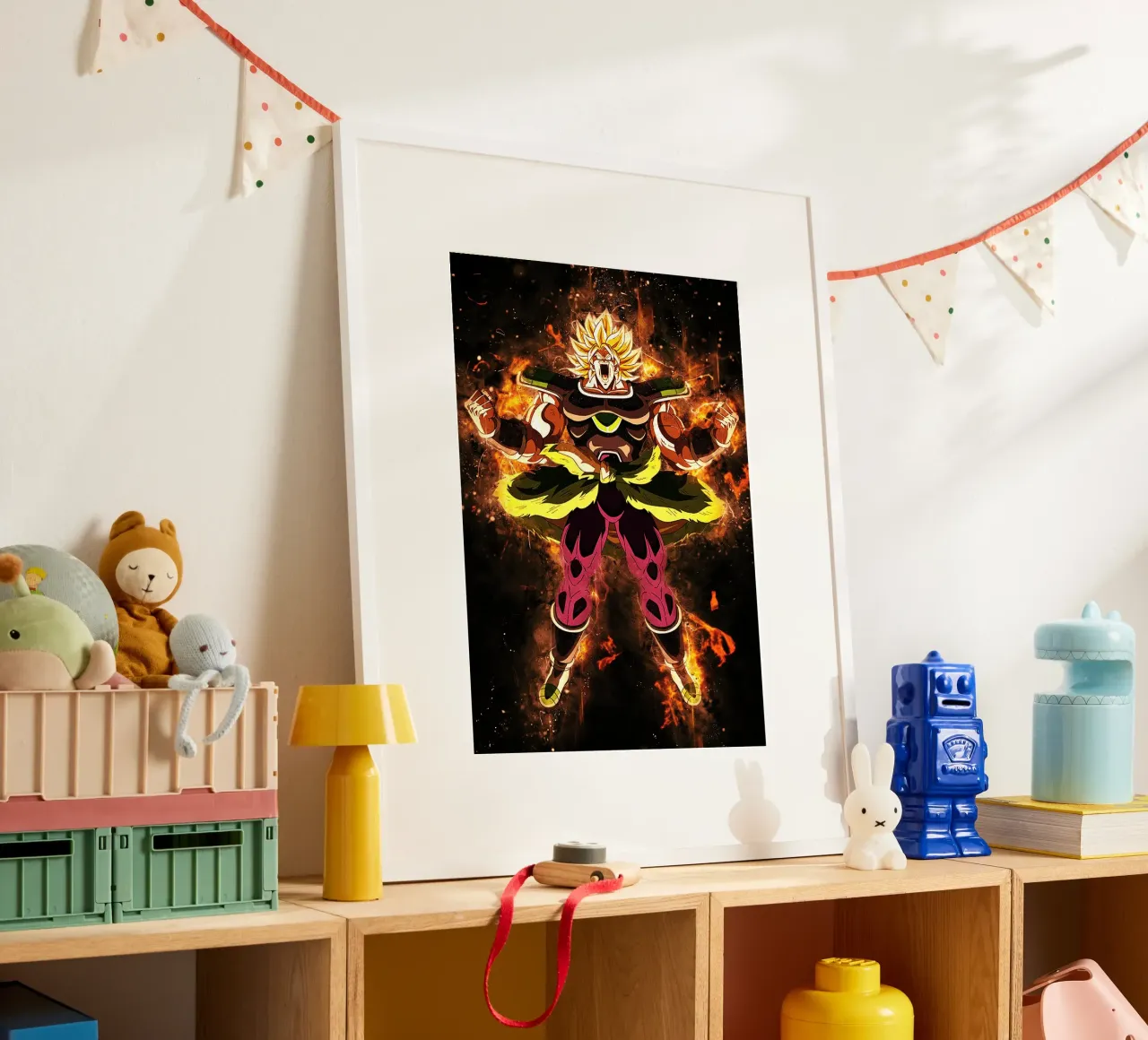 Broly SSJ poster da Neonartstudio