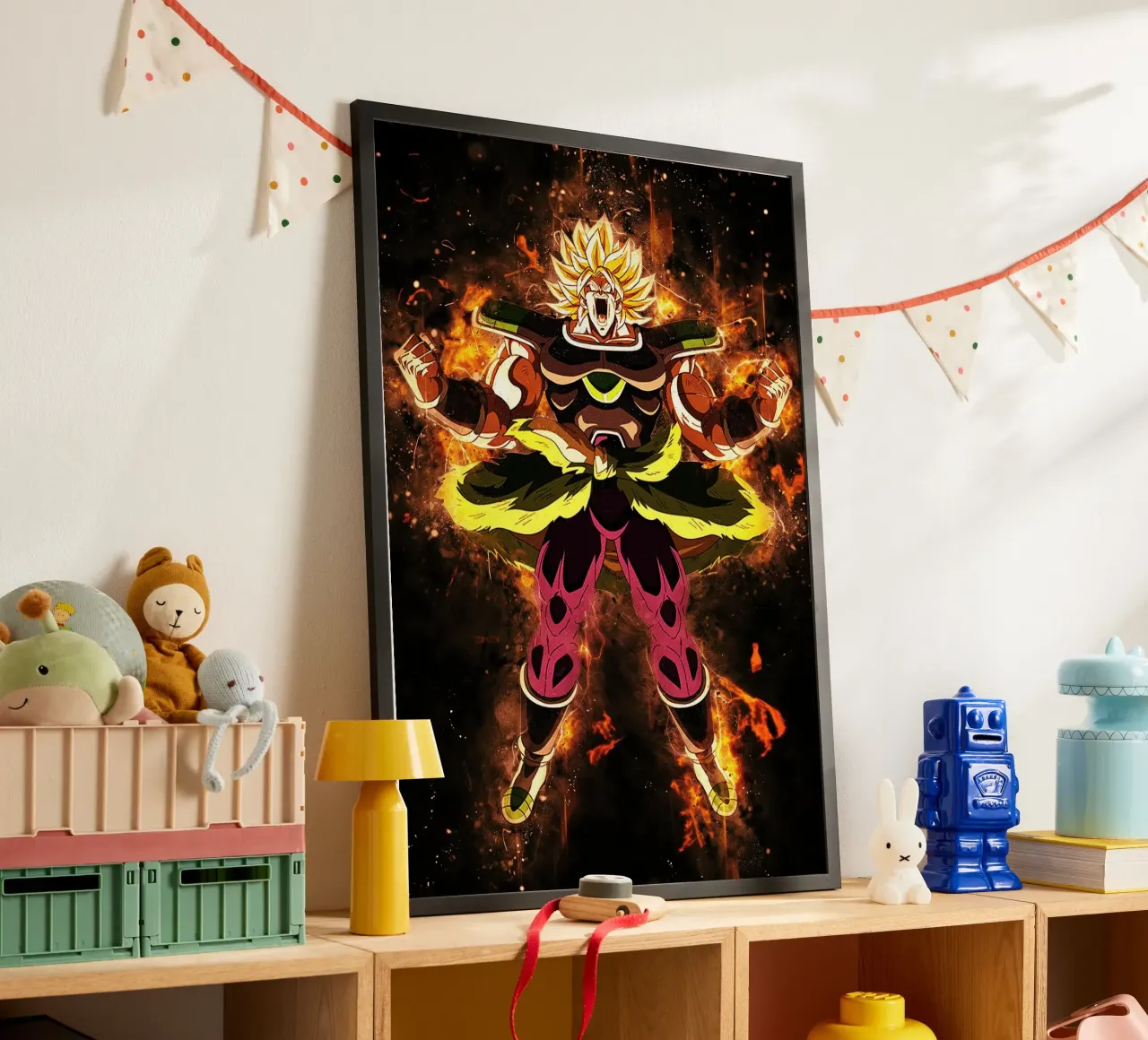 Broly SSJ poster da Neonartstudio