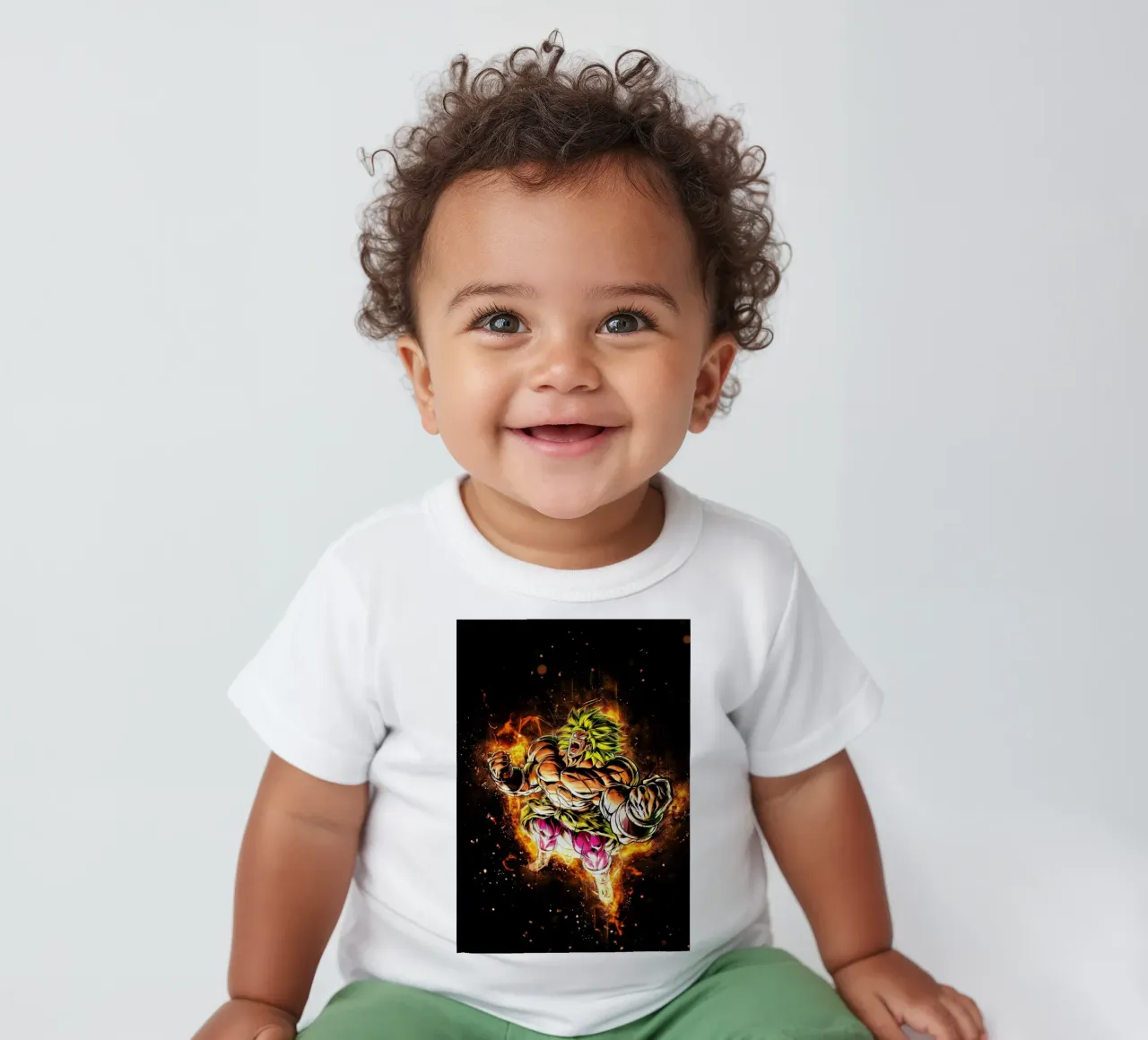 Broly ssj maglietta neonato da Neonartstudio