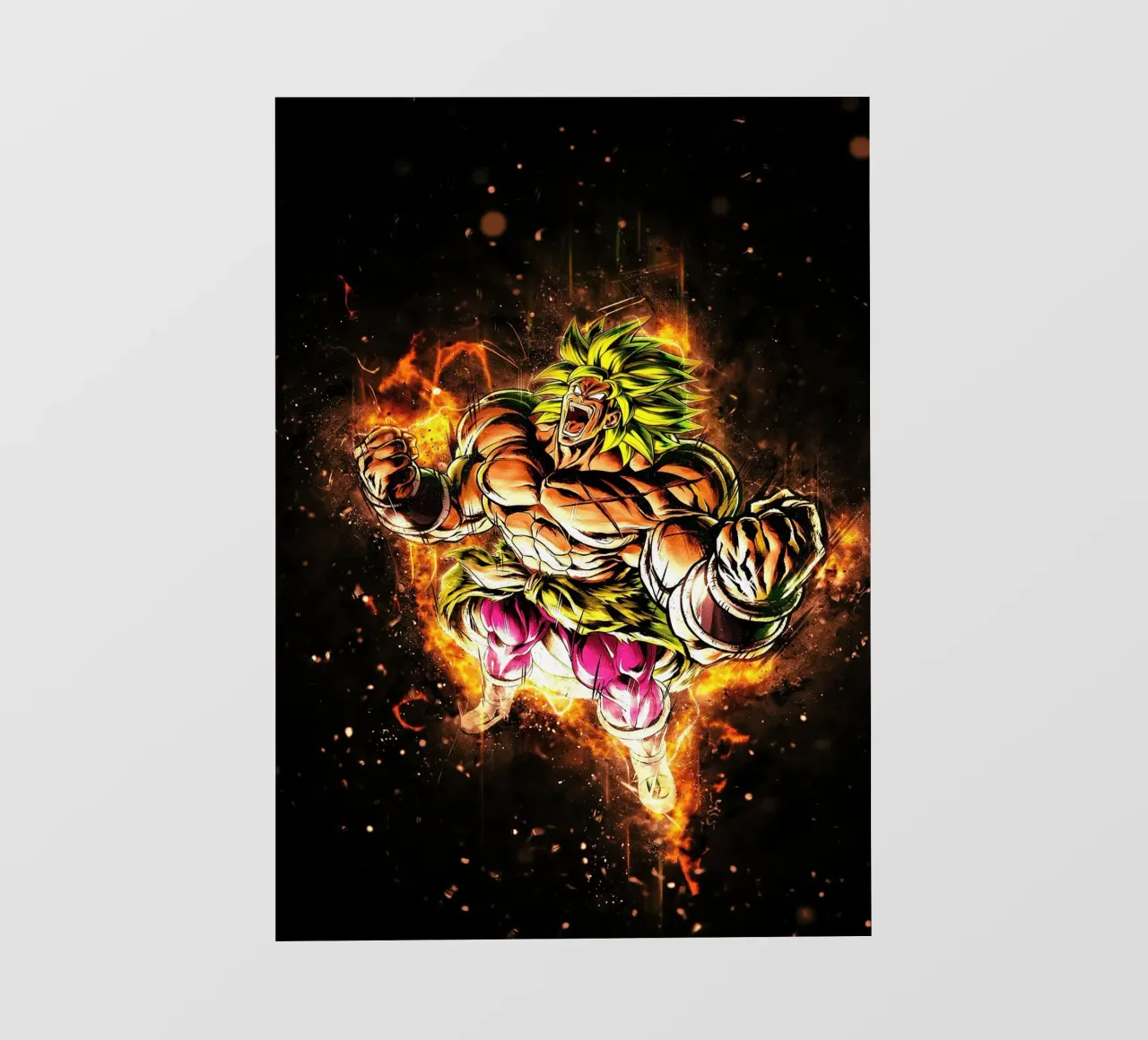 Broly ssj pellicola backlit da Neonartstudio