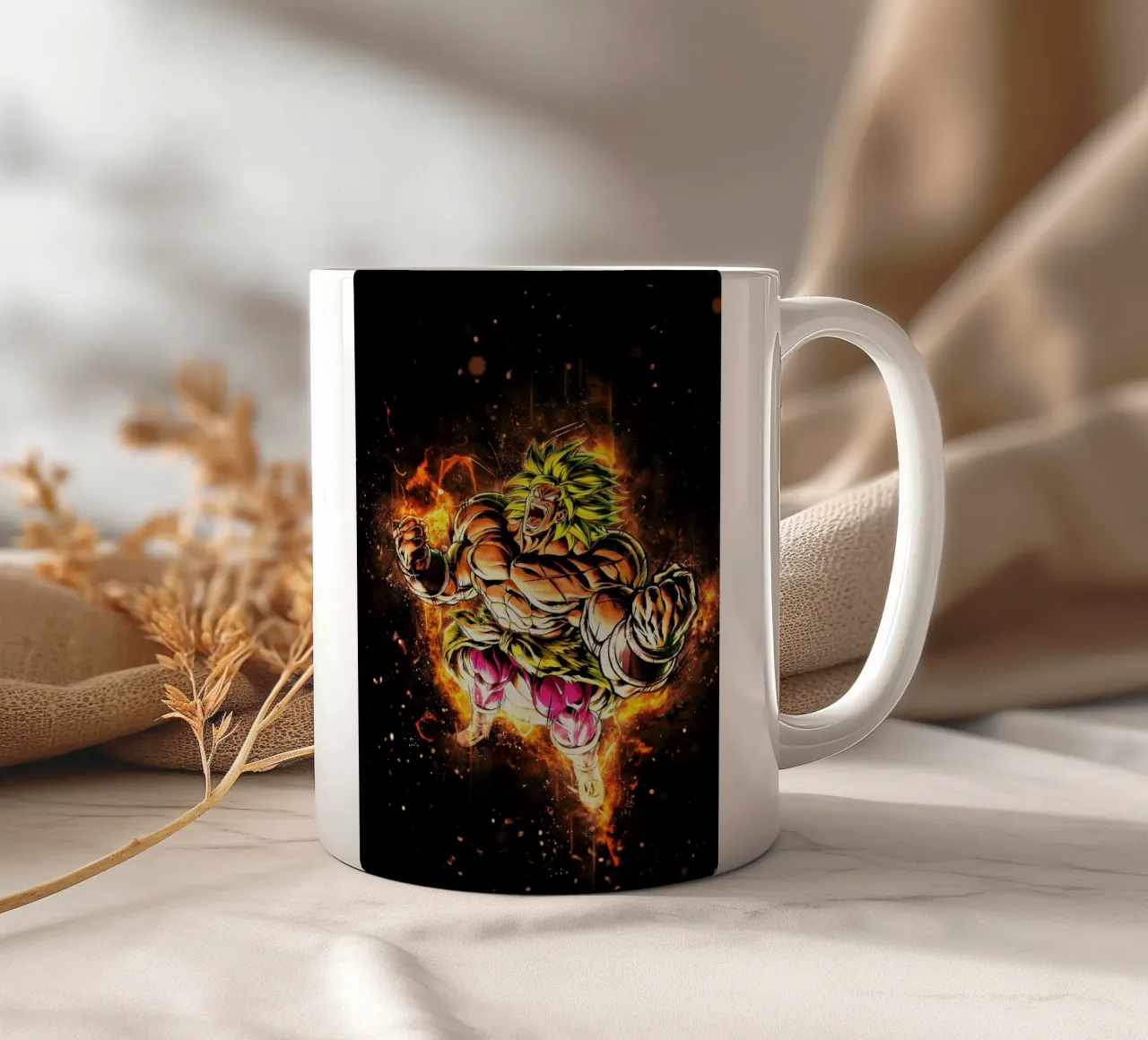 Broly ssj tazza in ceramica da Neonartstudio