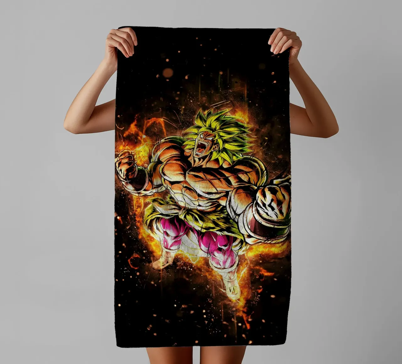 Broly ssj asciugamano da bagno da Neonartstudio