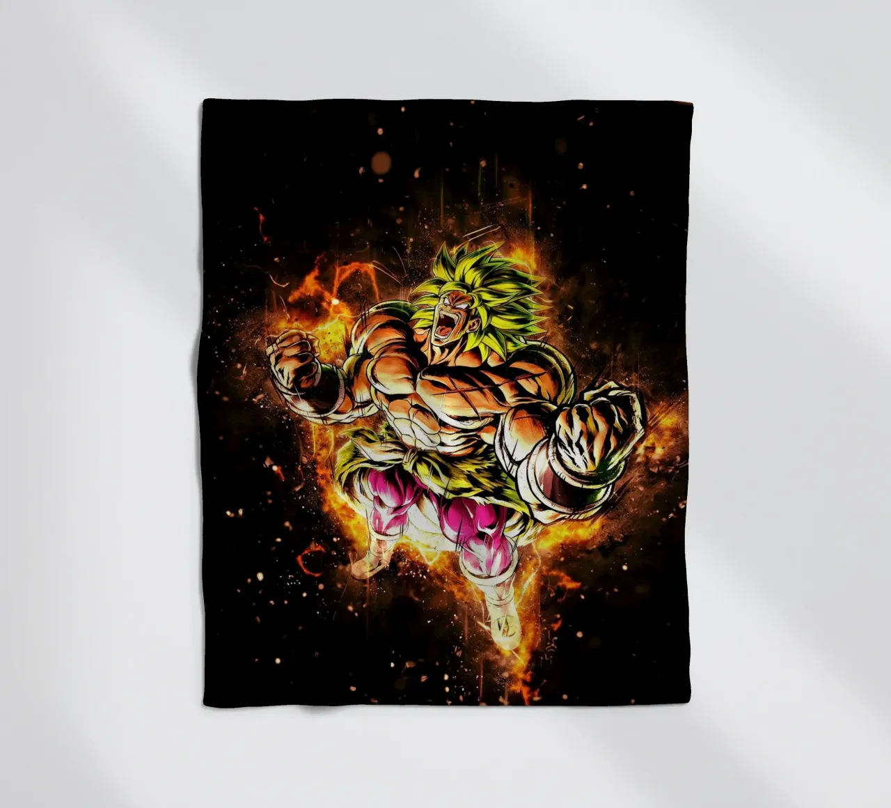 Broly ssj coperta in pile da Neonartstudio
