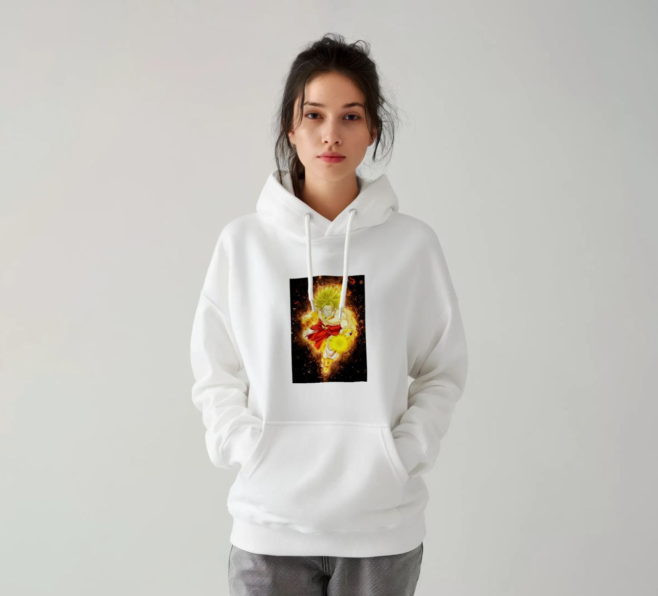 Broly SSJ felpa con cappuccio da Neonartstudio