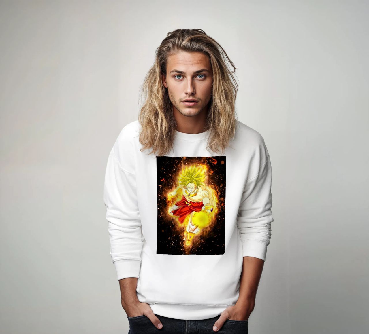 Broly SSJ felpa da Neonartstudio