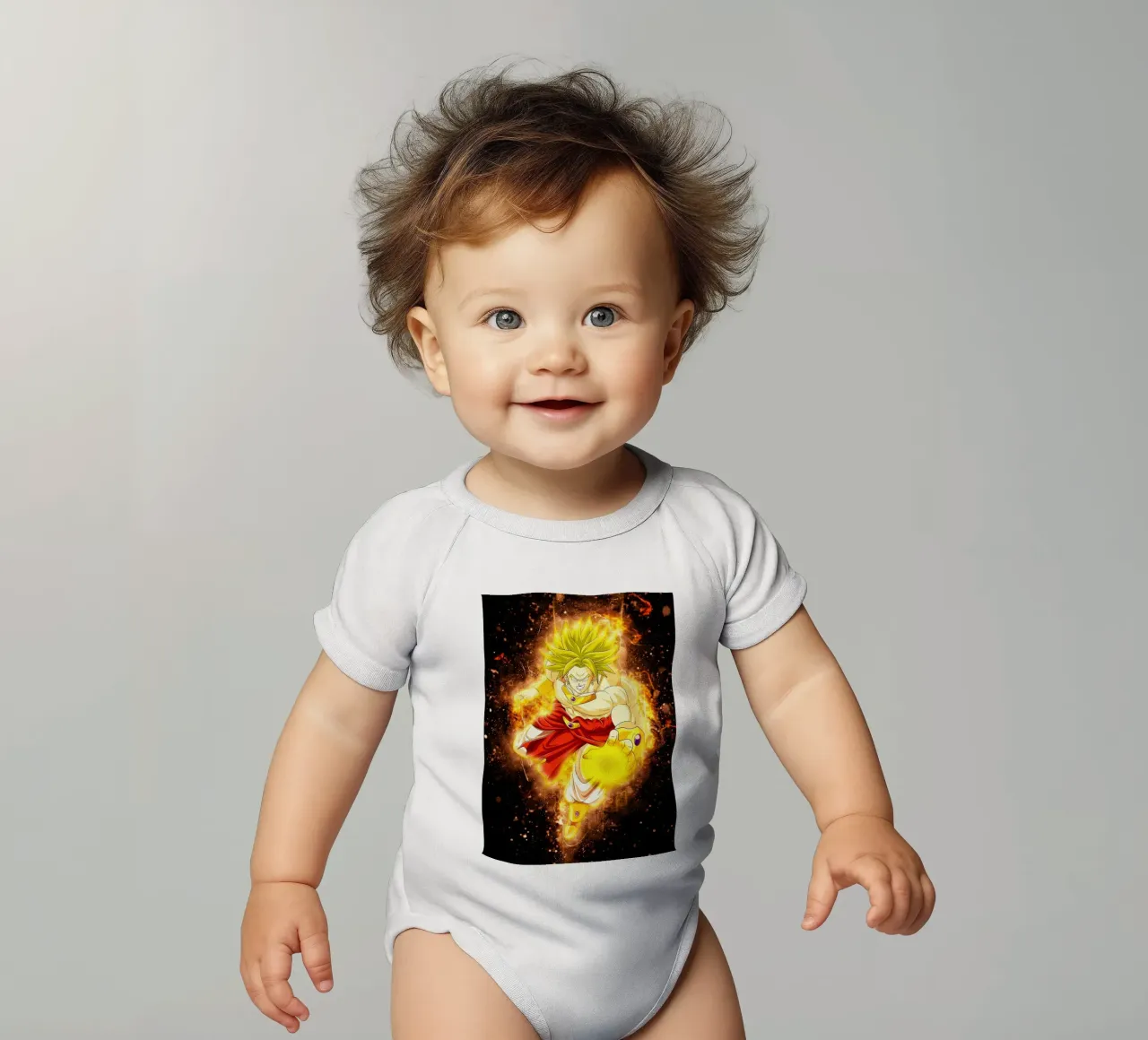 Broly SSJ body neonato maniche corte da Neonartstudio