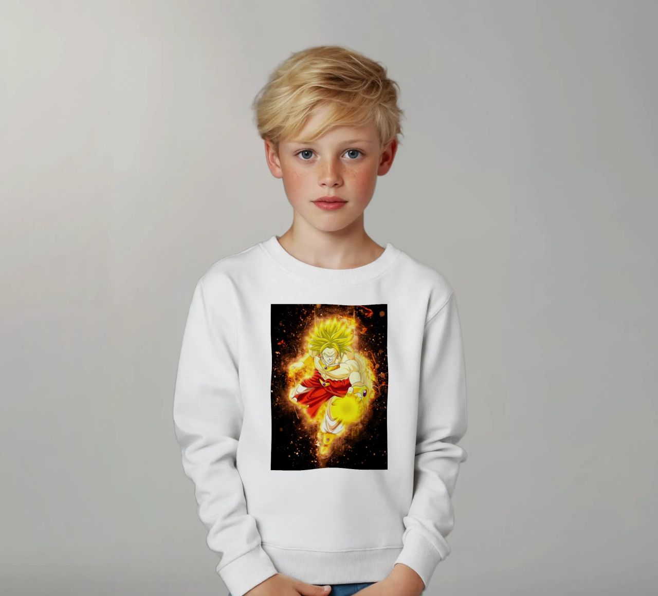 Broly SSJ felpa bambino da Neonartstudio