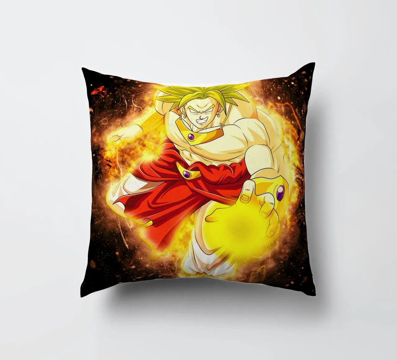 Broly SSJ kussen van Neonartstudio