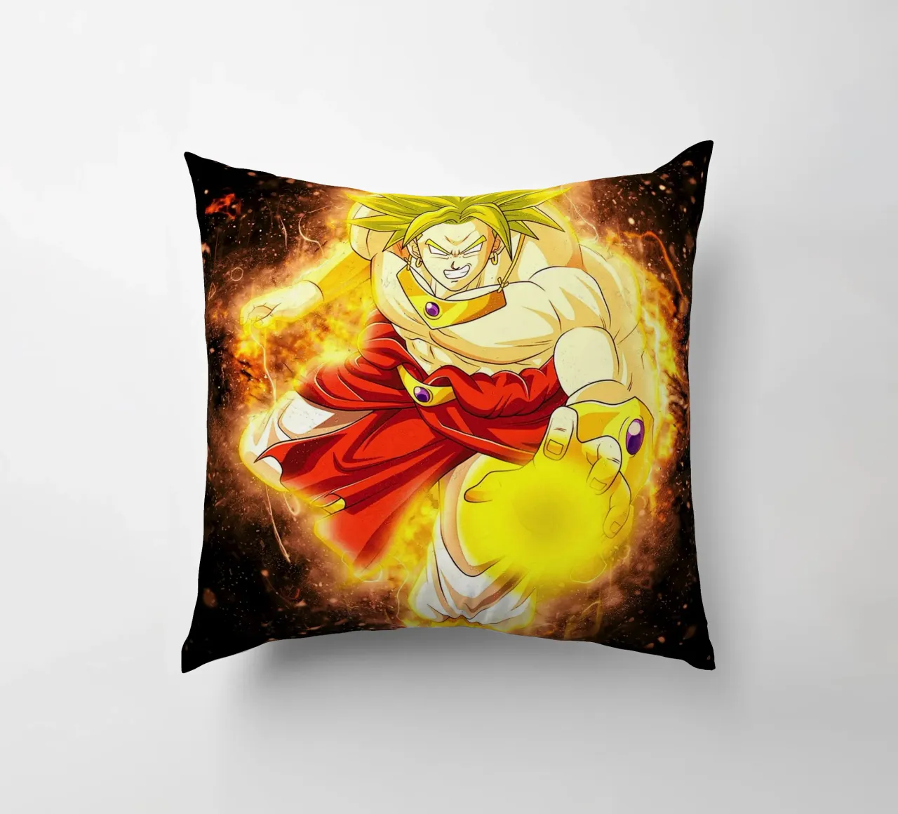 Broly SSJ kussen van Neonartstudio