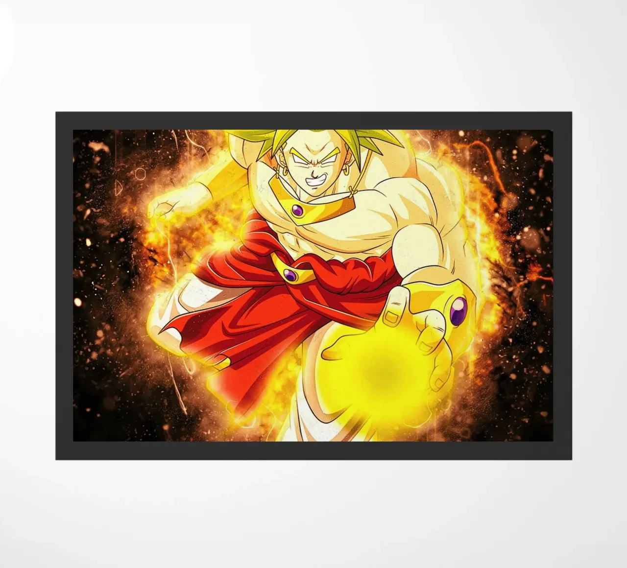 Broly SSJ Fußmatte von Neonartstudio