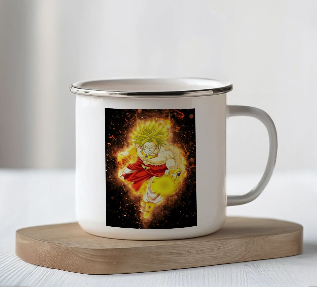 Broly SSJ tazza in smalto da Neonartstudio