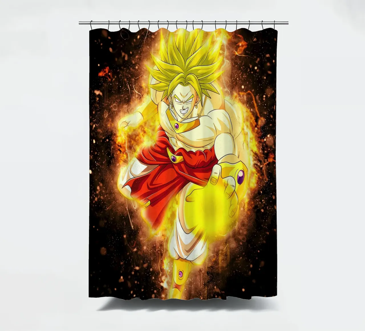 Broly SSJ tenda da doccia da Neonartstudio