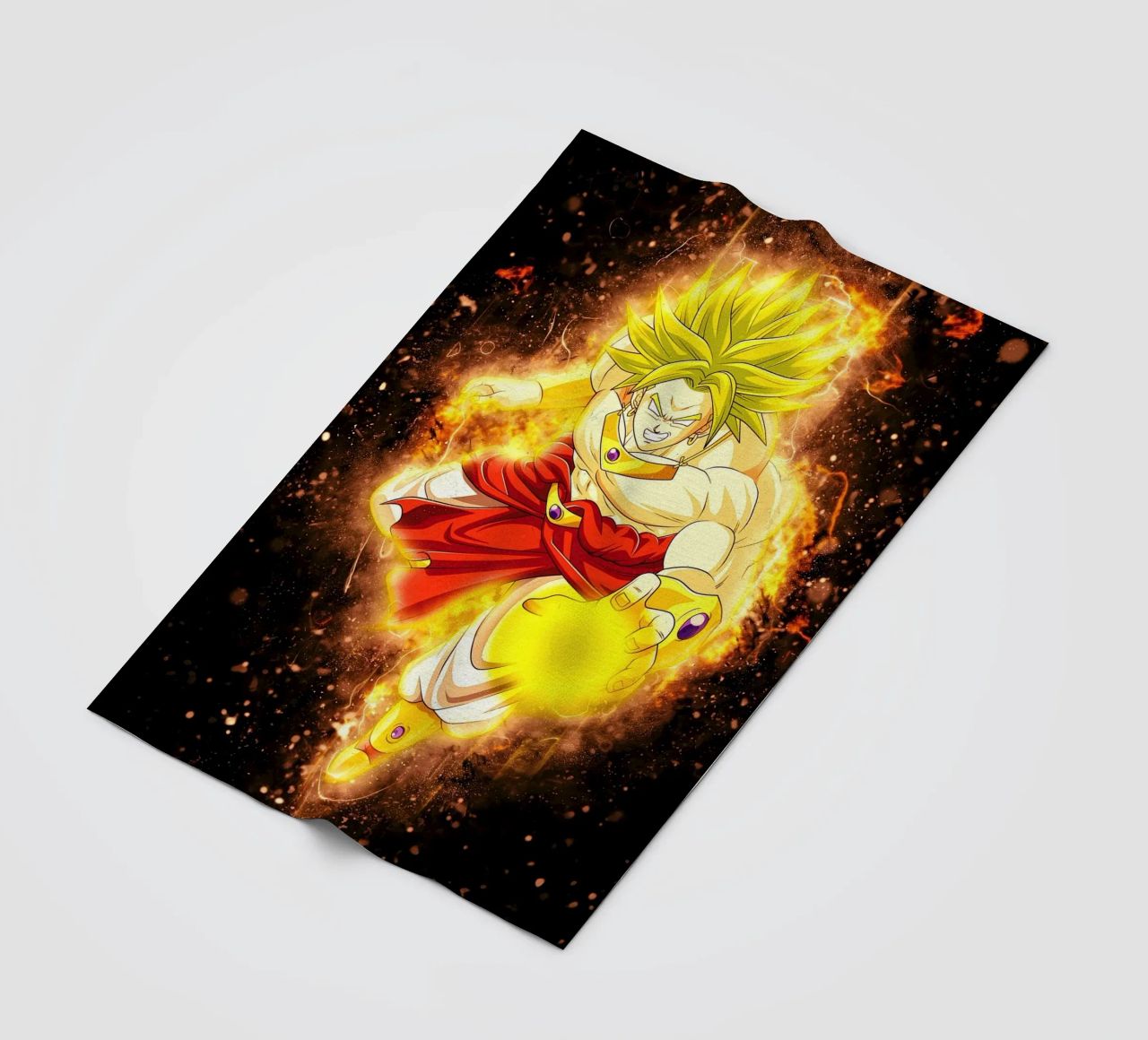 Broly SSJ coperta in pile da Neonartstudio