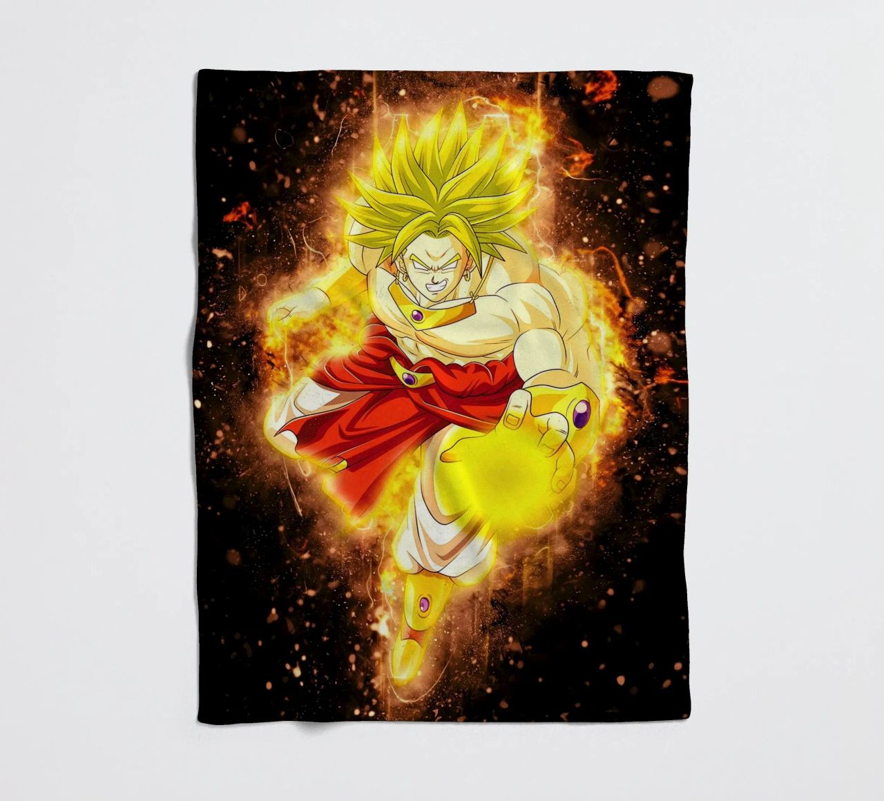 Broly SSJ coperta in pile da Neonartstudio