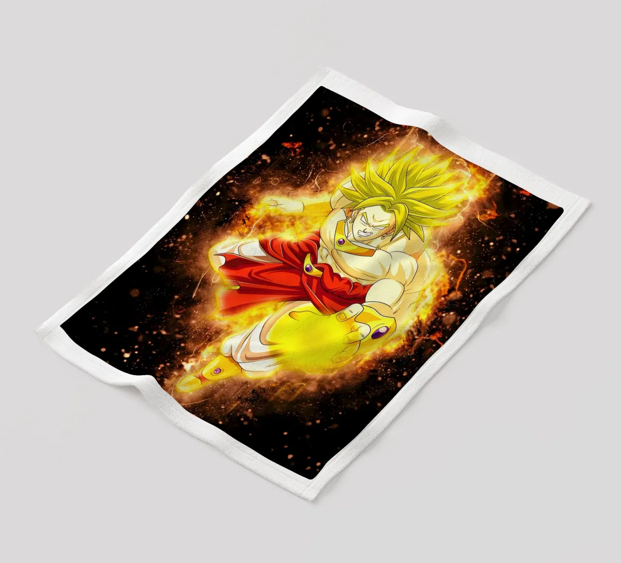 Broly SSJ manta de franela de Neonartstudio