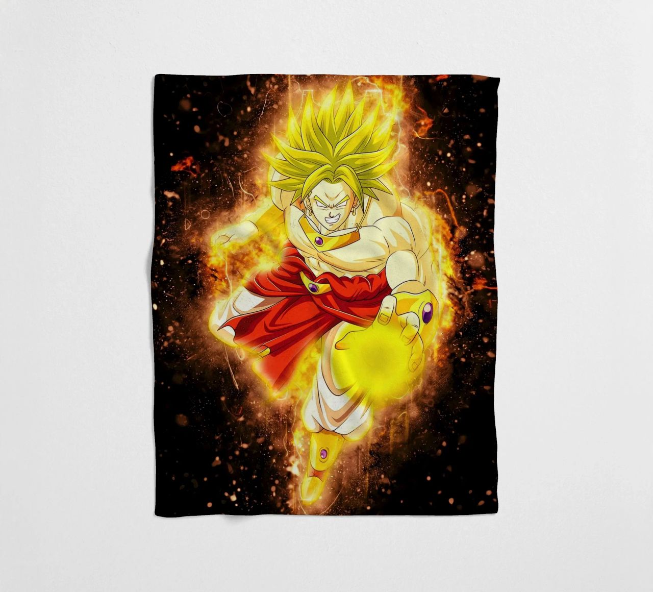 Broly SSJ coperta in pile da Neonartstudio