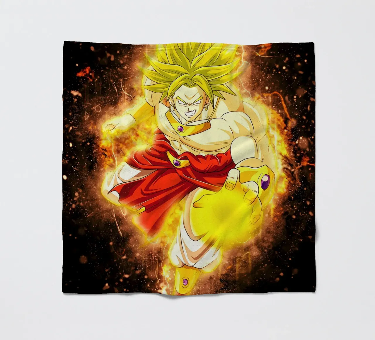 Broly SSJ manta de franela de Neonartstudio