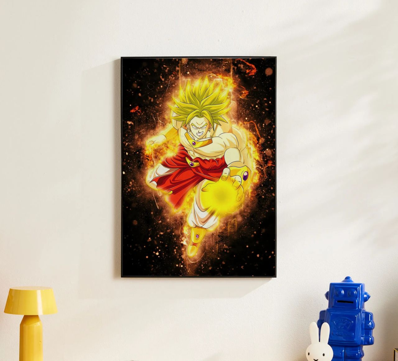 Broly SSJ alluminio dibond da Neonartstudio