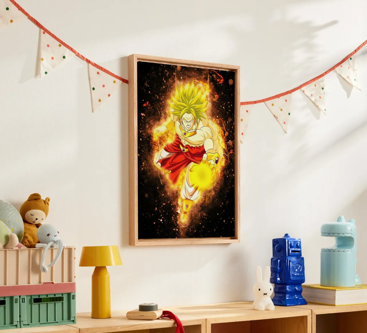 Broly SSJ tela da Neonartstudio