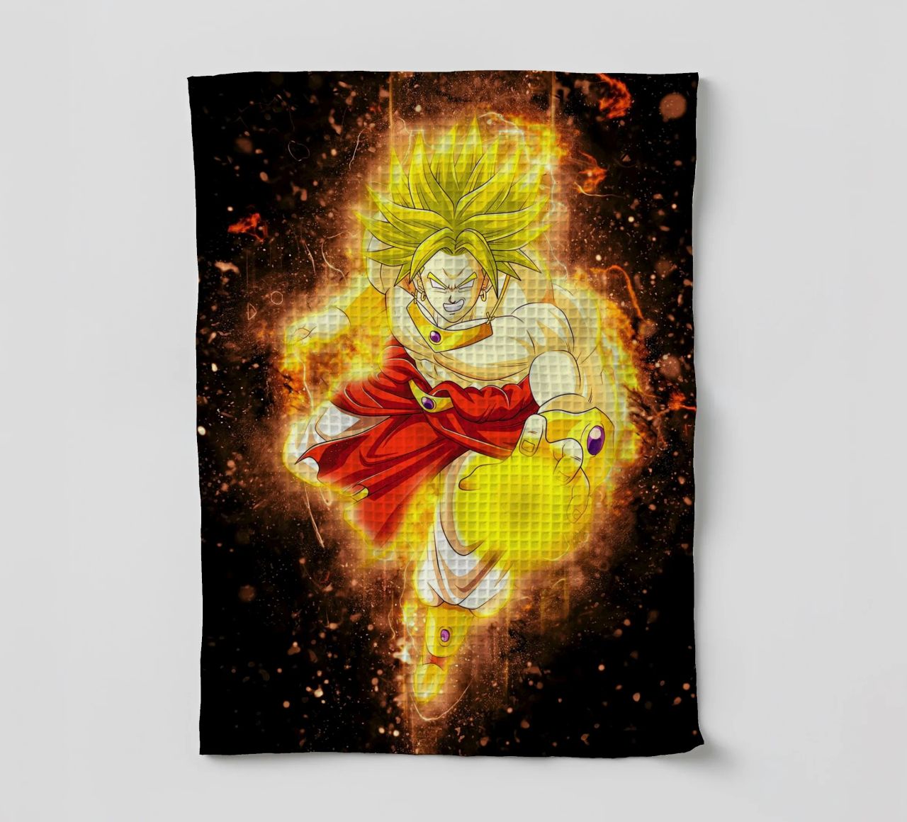 Broly SSJ canovaccio da cucina da Neonartstudio