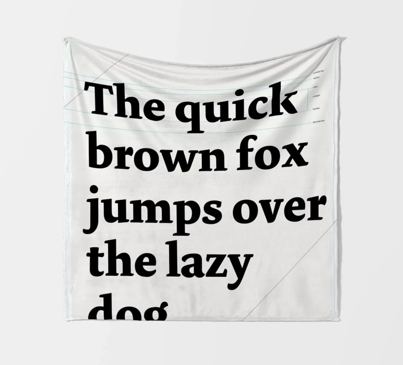 The quick brown fox Fleecedecke von Stefano Joker Lionetti