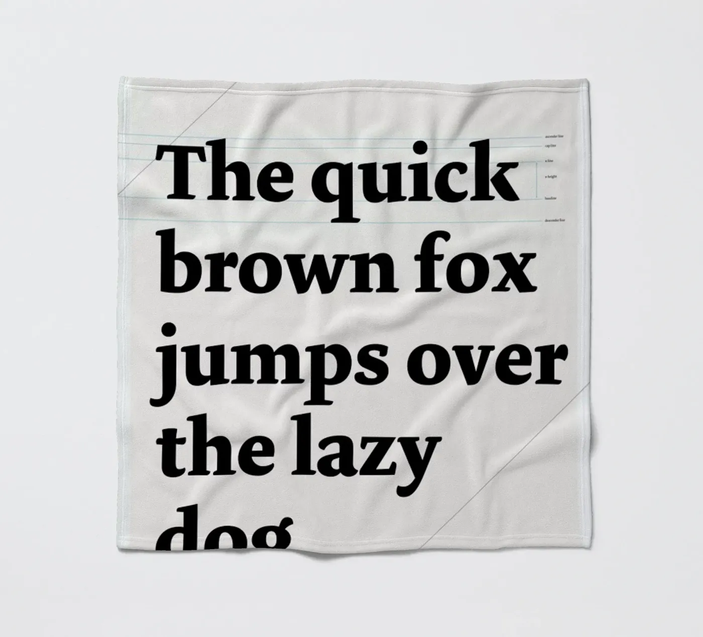 The quick brown fox Fleecedecke von Stefano Joker Lionetti
