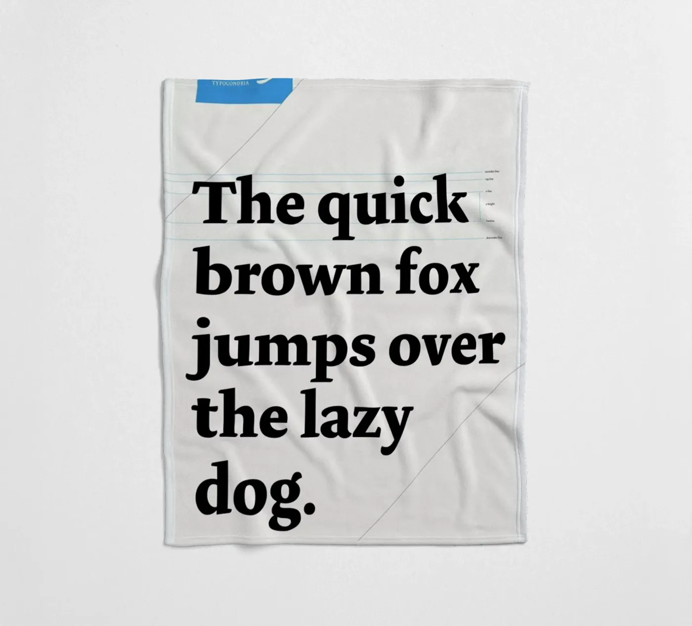 The quick brown fox Fleecedecke von Stefano Joker Lionetti