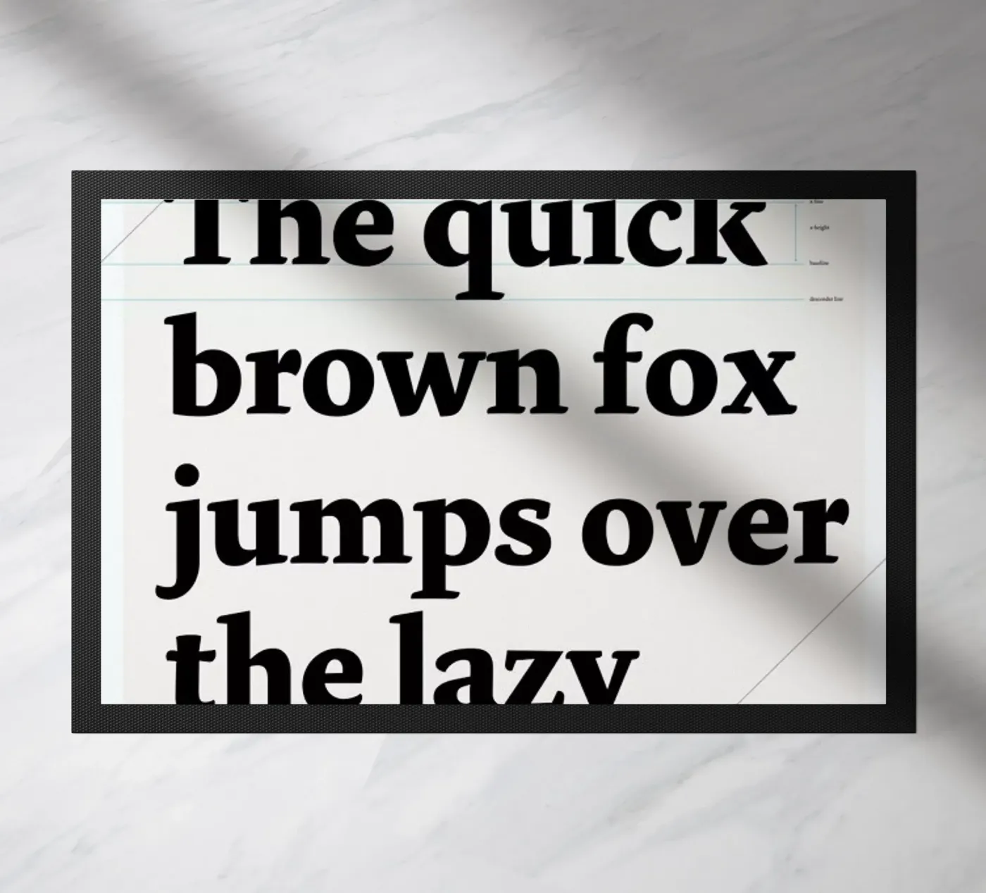 The quick brown fox doormat by Stefano Joker Lionetti