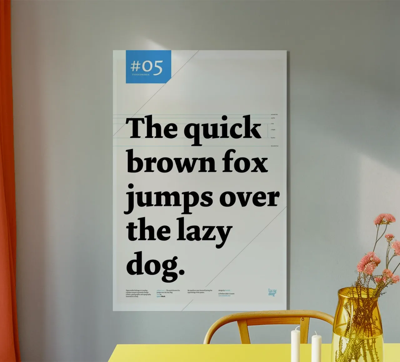 The quick brown fox plexiglass da Stefano Joker Lionetti