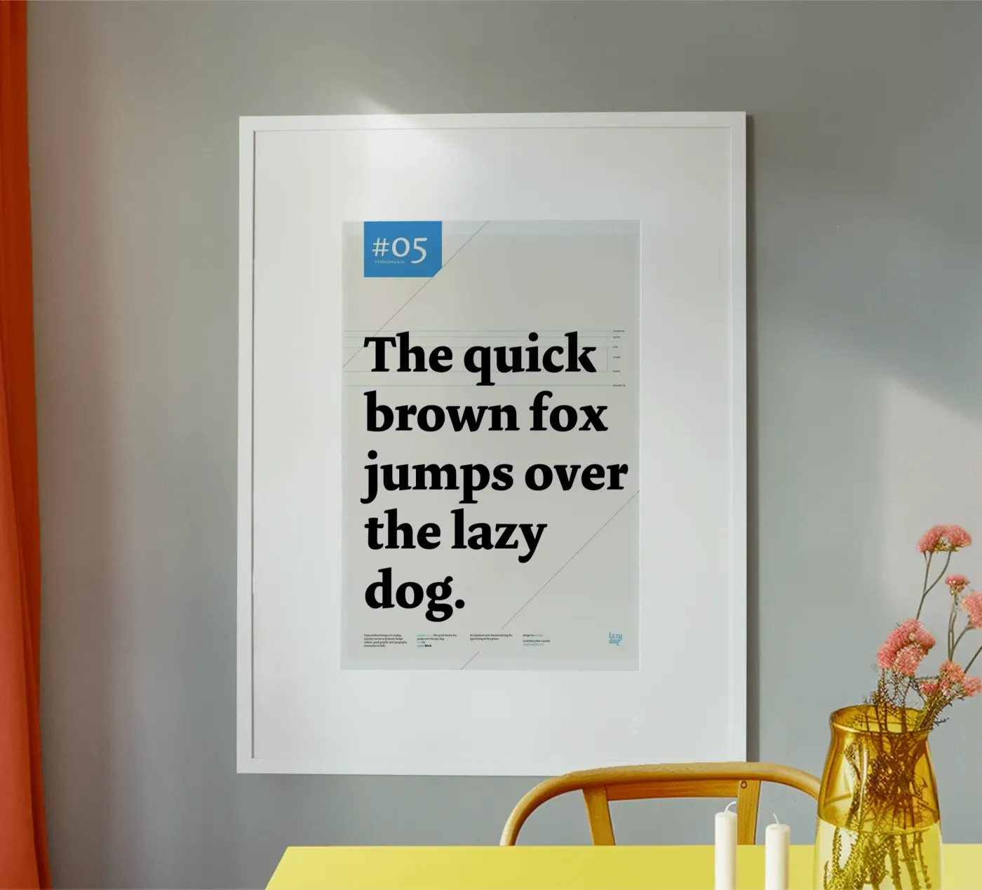 The quick brown fox Poster von Stefano Joker Lionetti