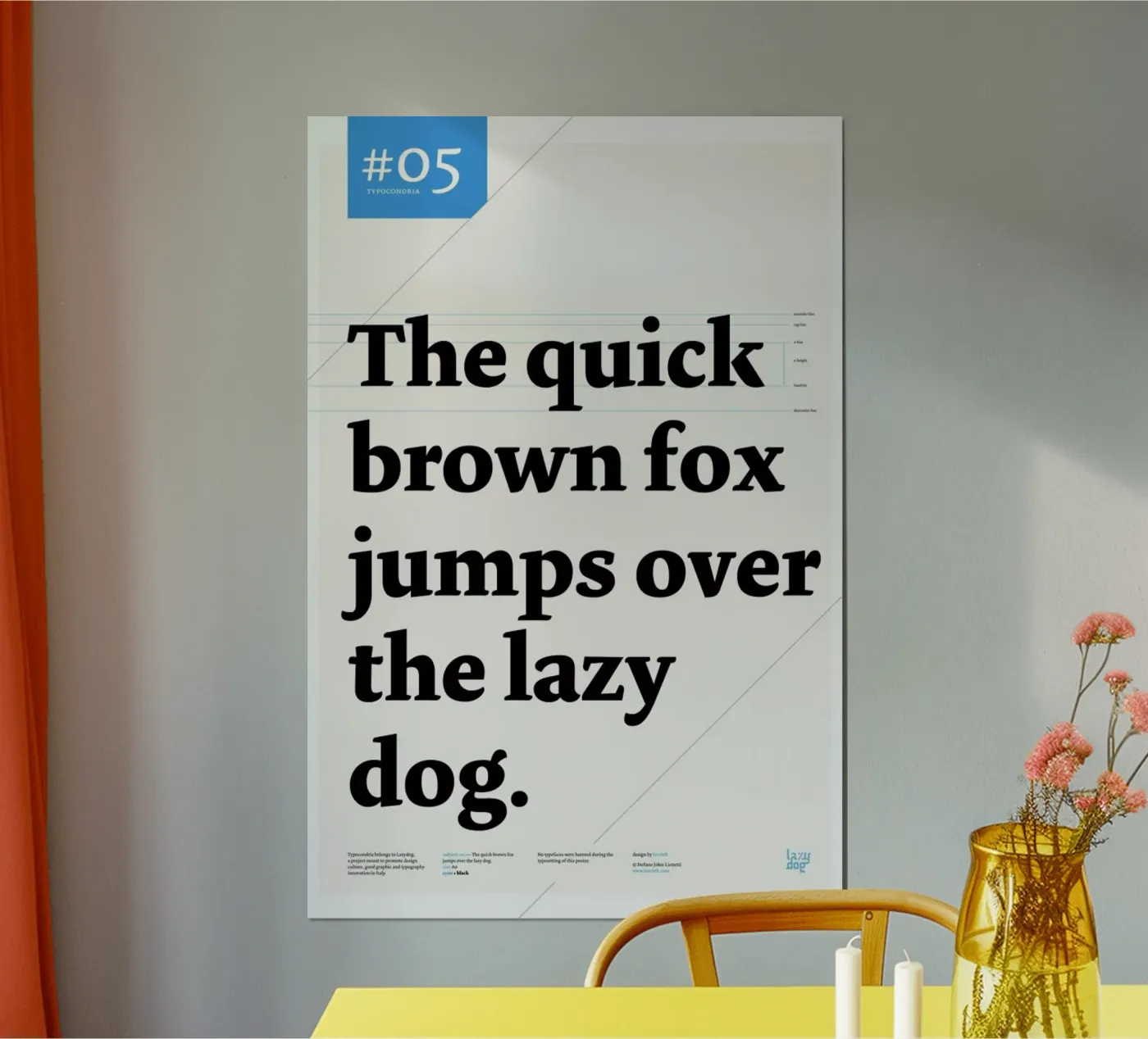 The quick brown fox poster by Stefano Joker Lionetti