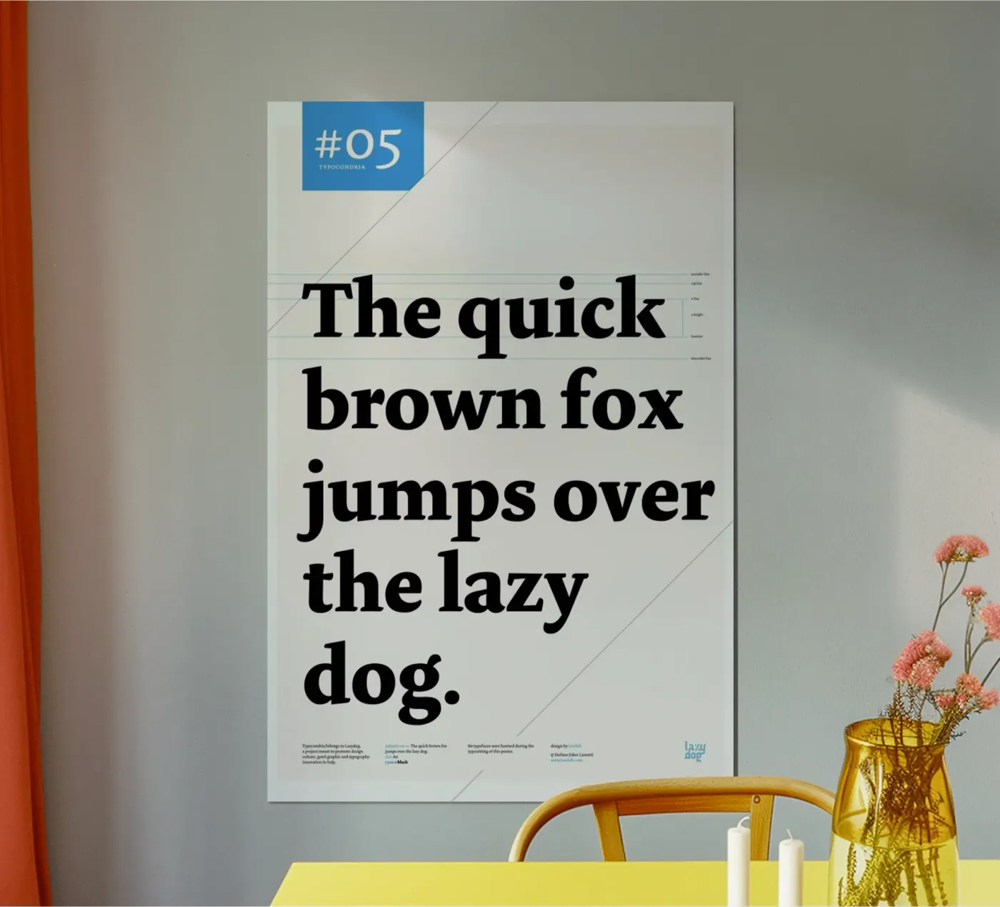 The quick brown fox Poster von Stefano Joker Lionetti