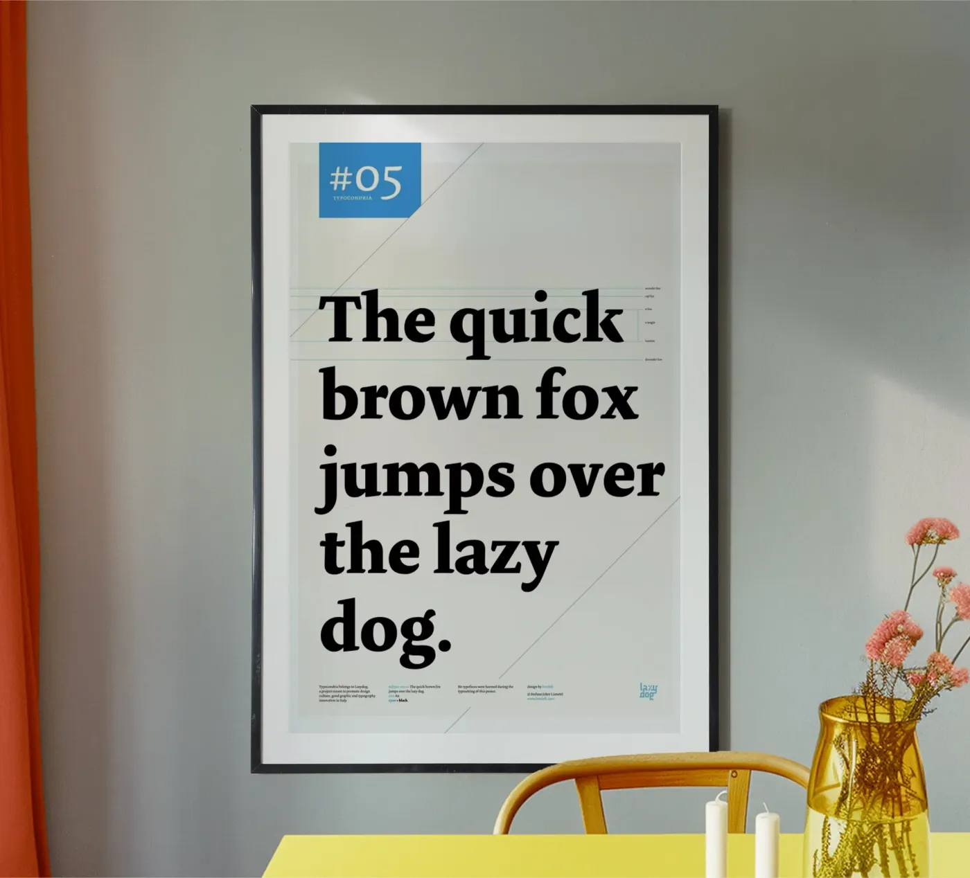 The quick brown fox poster by Stefano Joker Lionetti