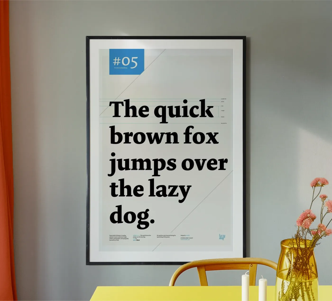 The quick brown fox Poster von Stefano Joker Lionetti