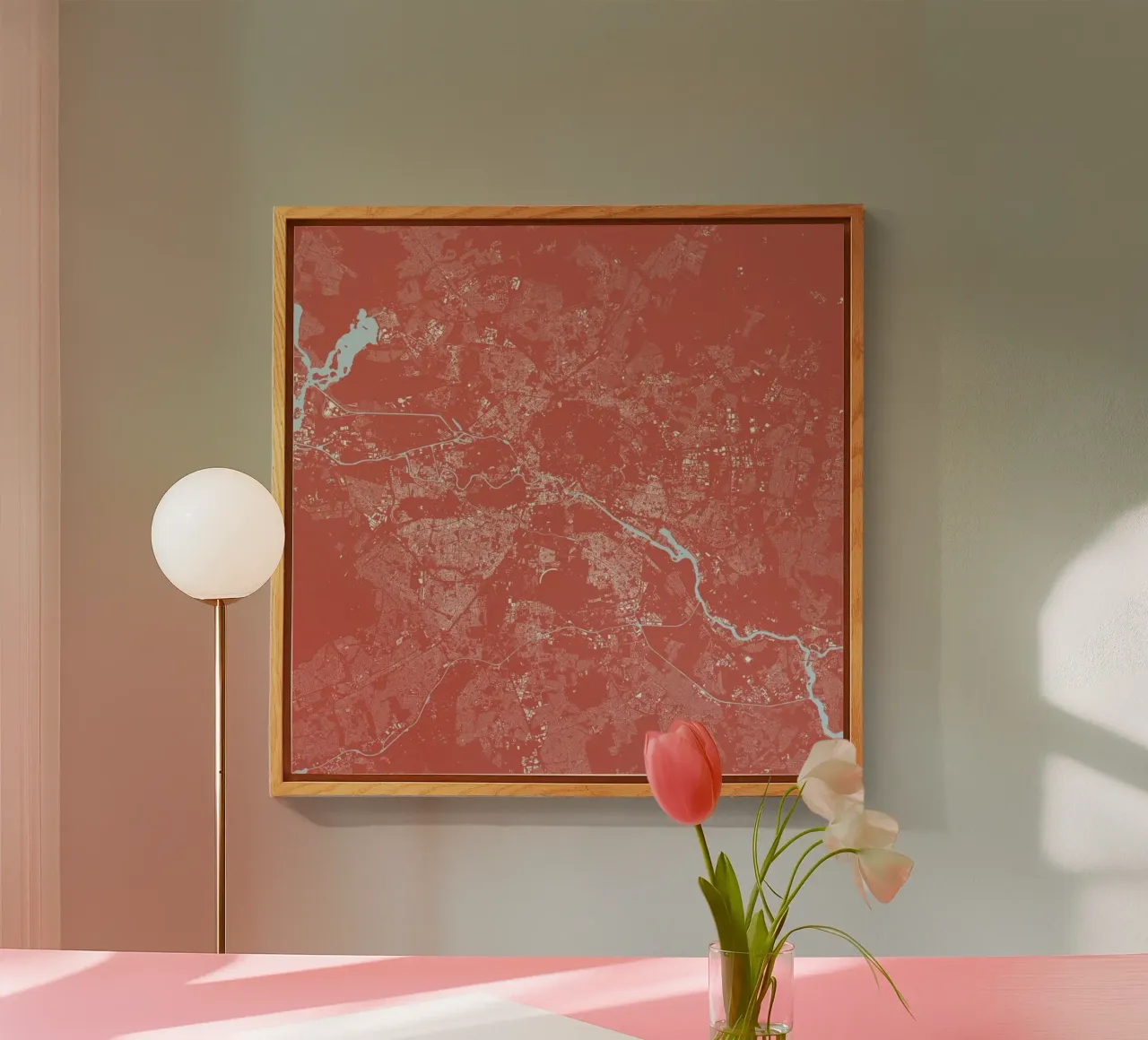 Berlin Pink plexiglass da Urban Maps