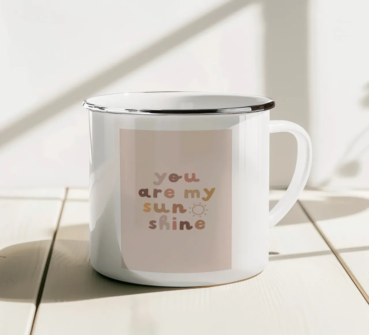 You Are My Sunshine tazza in smalto da treechild