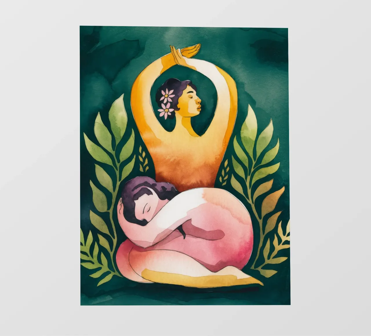 Protective Embrace papel para pared de Artie Shifa