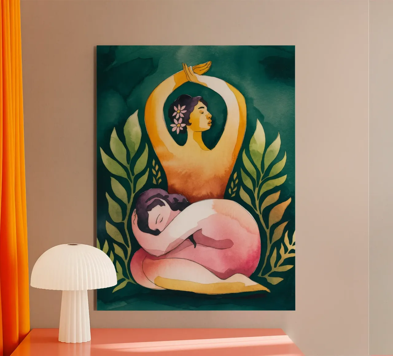 Protective Embrace alluminio dibond da Artie Shifa