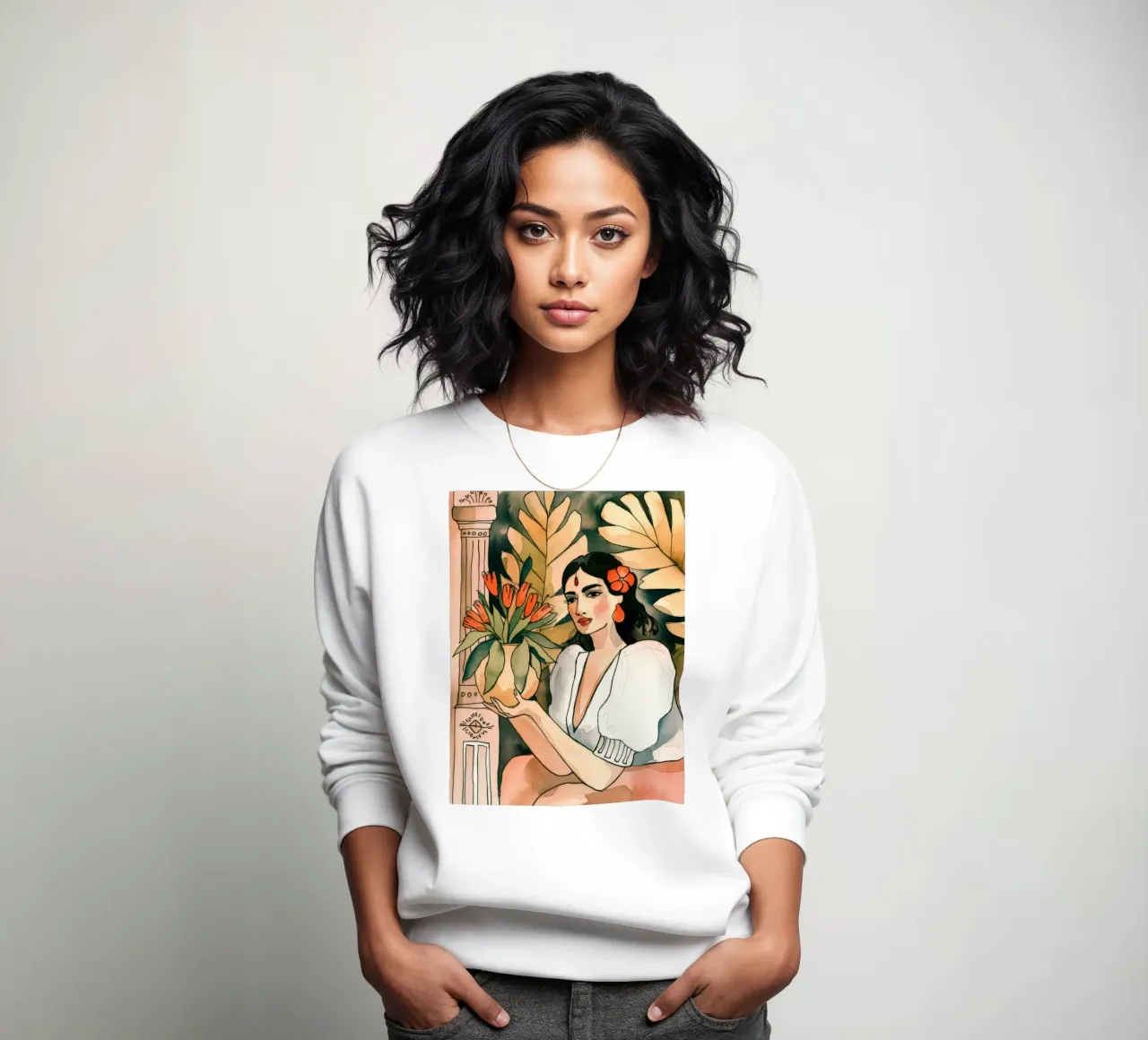 Floral Reverie felpa da Artie Shifa
