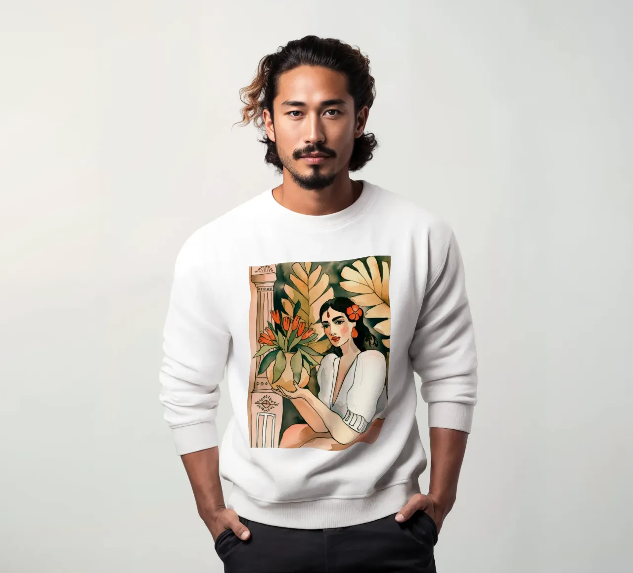 Floral Reverie felpa da Artie Shifa