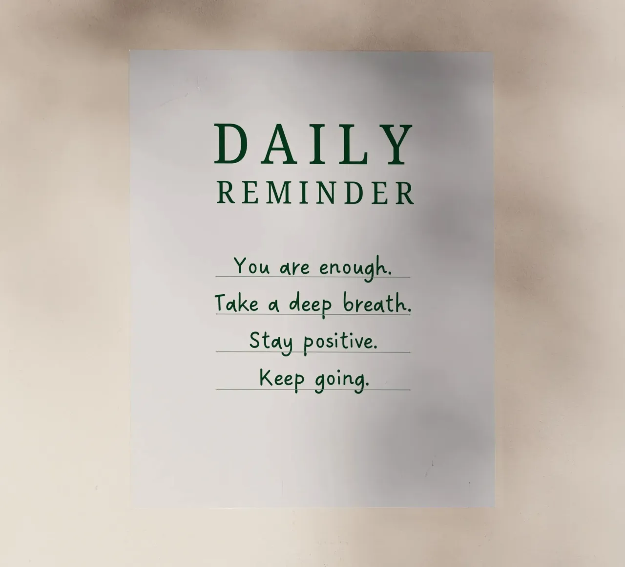 Daily Reminder pellicola backlit da designsbysophia