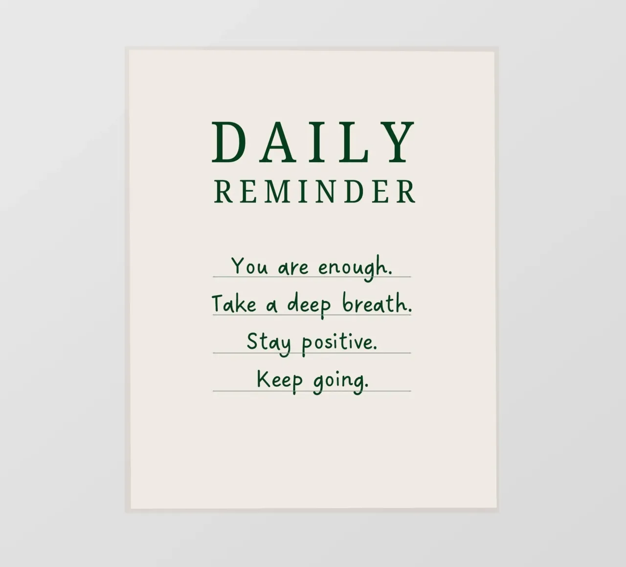Daily Reminder pellicola backlit da designsbysophia